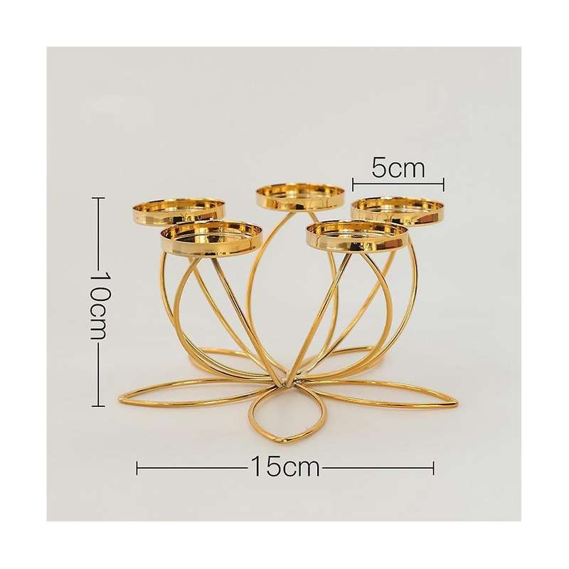 Metal Candlestick Holder for Romantic Candlelight Dinner Props Modern Table Decoration Retro Style B