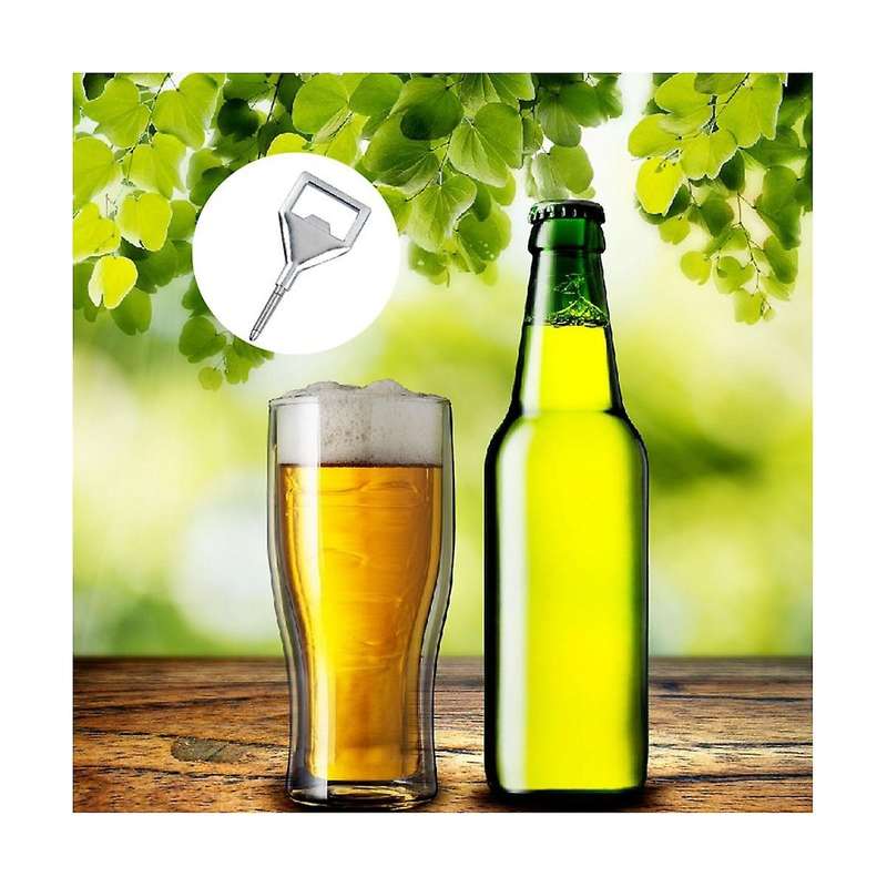 Metal Bottles Opener Kits 4 Pack Blank Stainless Steel Opener Insert Diy Metal Beer Opener Square O