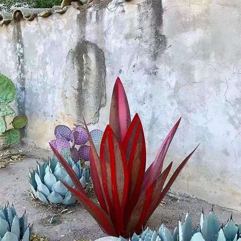 Metal Country Sculpture DIY Plant Home Decor Country Garden Ornament Indooutdoor Statuette 27CM