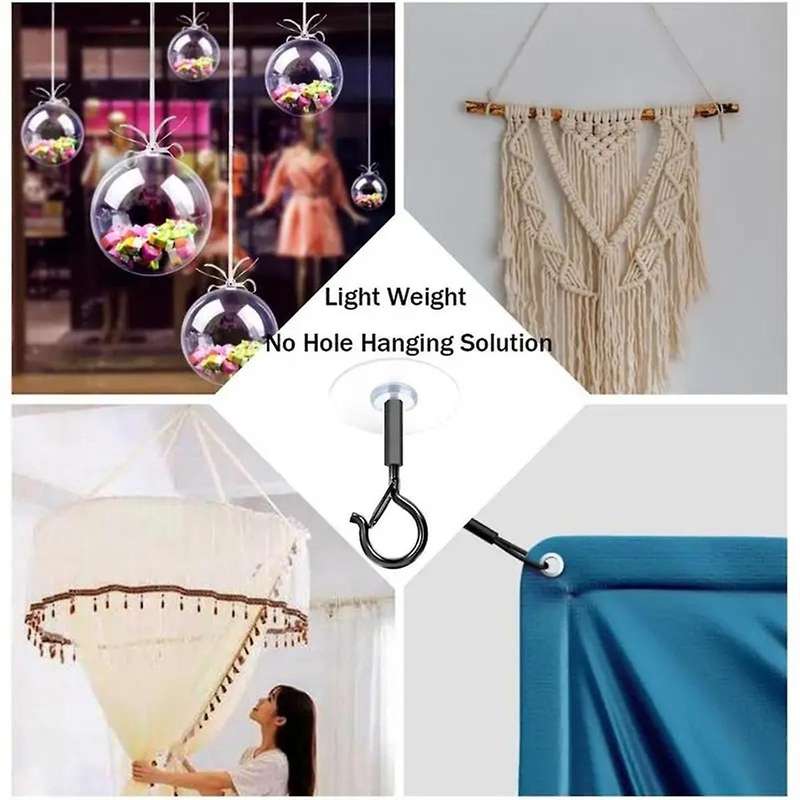Metal Ceiling Hooks Wall Mounted Hanging Basket Hooks Plants Flower Pots Lanterns Hanging Holder for