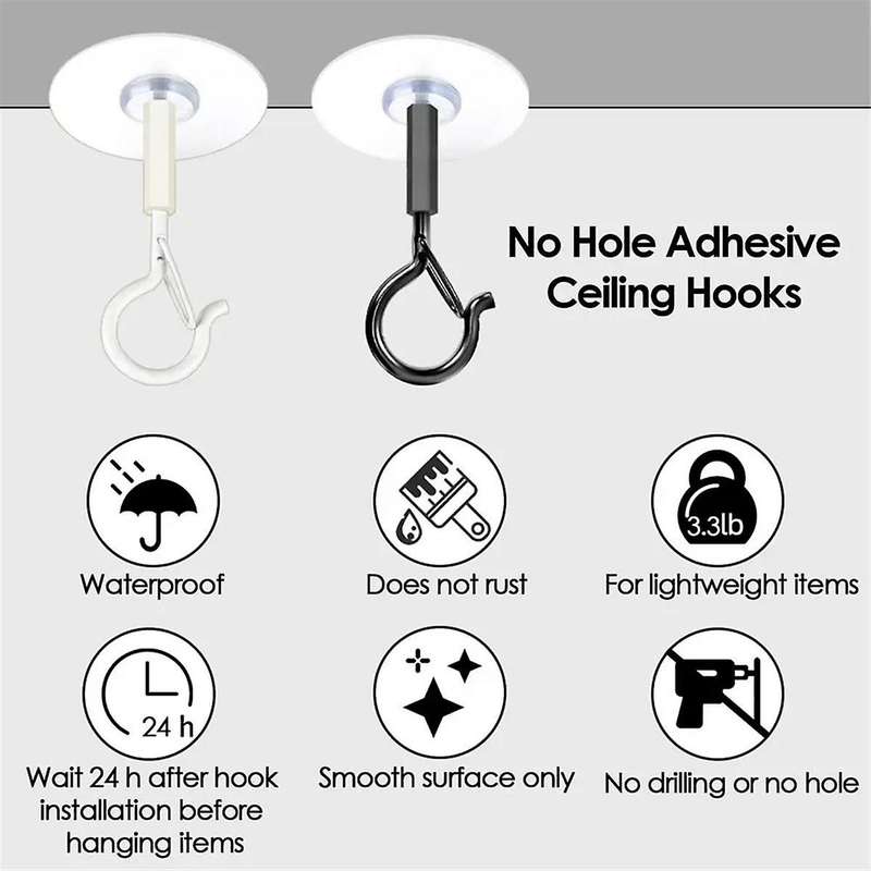 Metal Ceiling Hooks Wall Mounted Hanging Basket Hooks Plants Flower Pots Lanterns Hanging Holder for