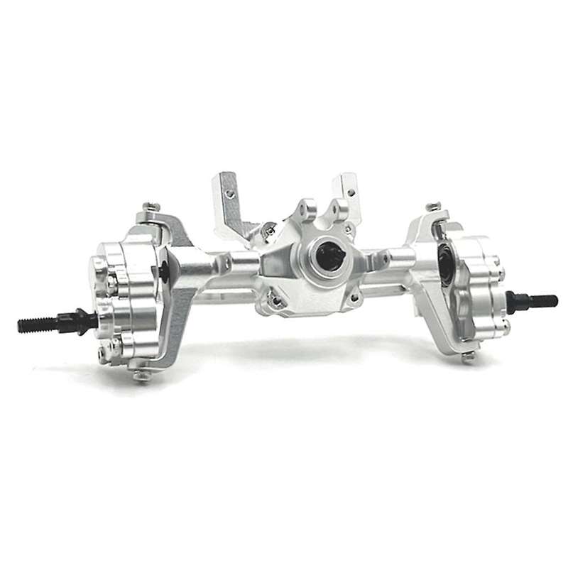 Metal Complete Front Axle Kit for FMS 1/24 FCX24 Xiaoqi Crusher K5 Silver