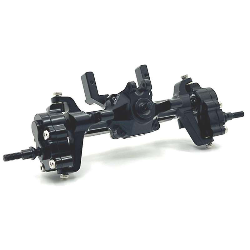 Metal Complete Front Axle Kit for FMS 1/24 FCX24 Xiaoqi Crusher K5 Black