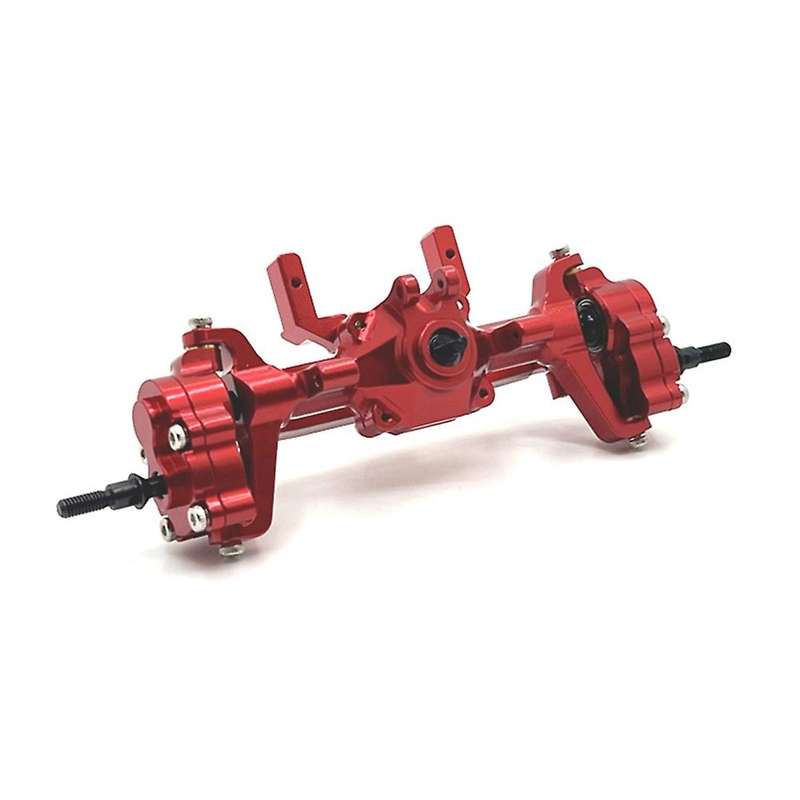 Metal Complete Front Axle Kit for FMS 1/24 FCX24 Xiaoqi Crusher K5 Red