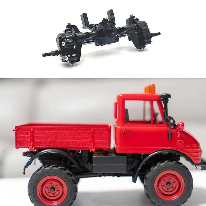 Metal Complete Front Axle Kit for FMS 1/24 FCX24 Xiaoqi Crusher K5 Red