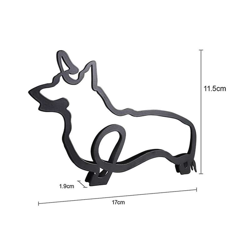 Metal Dog Minimalist Art Wall Sculpture, Minimalist Dog Line Wall Art, Modern Minimalist Home Decor