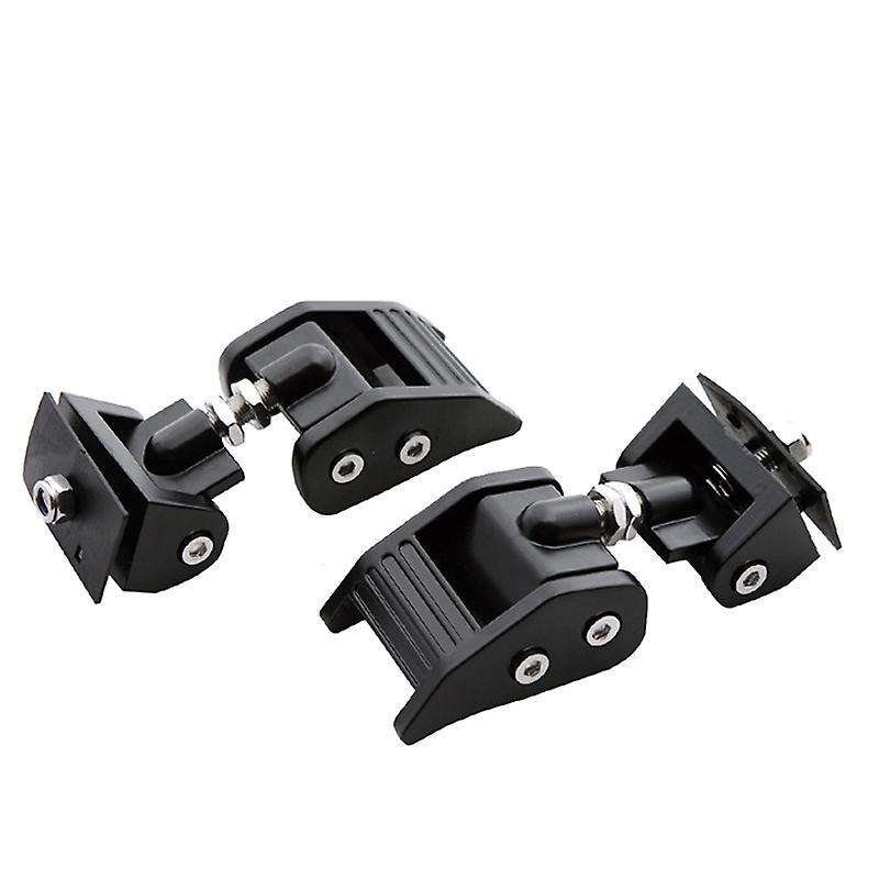 Metal Engine Hood Latch Lock Catches Kits for 07-18 JK JKU Black