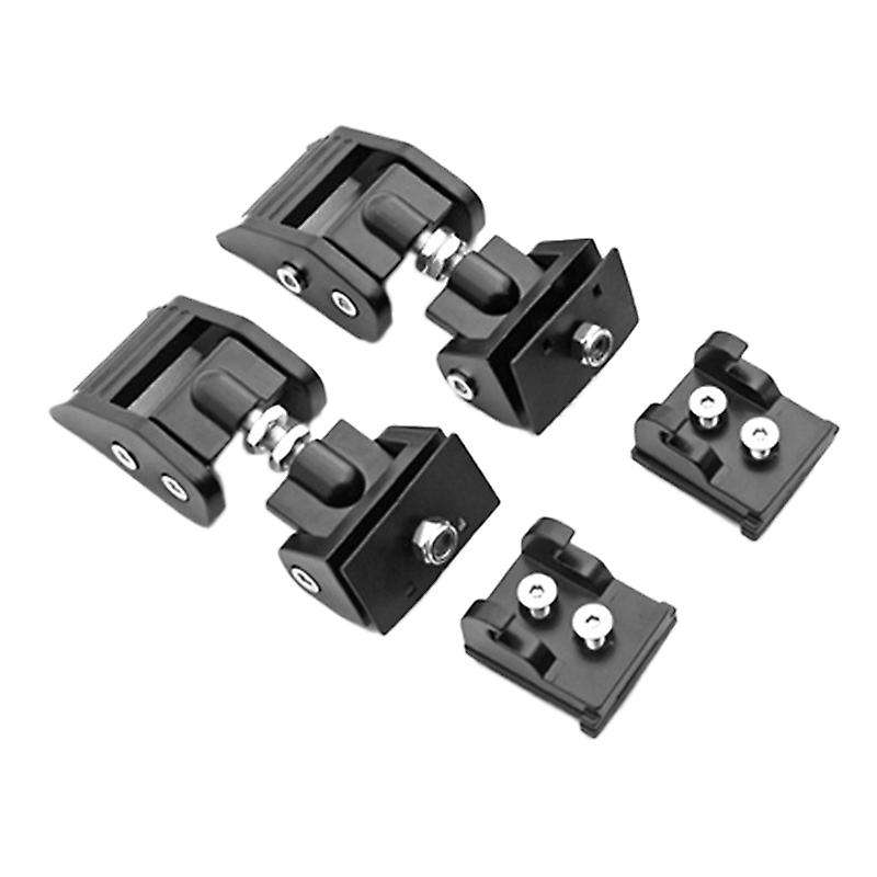 Metal Engine Hood Latch Lock Catches Kits for 07-18 JK JKU Black