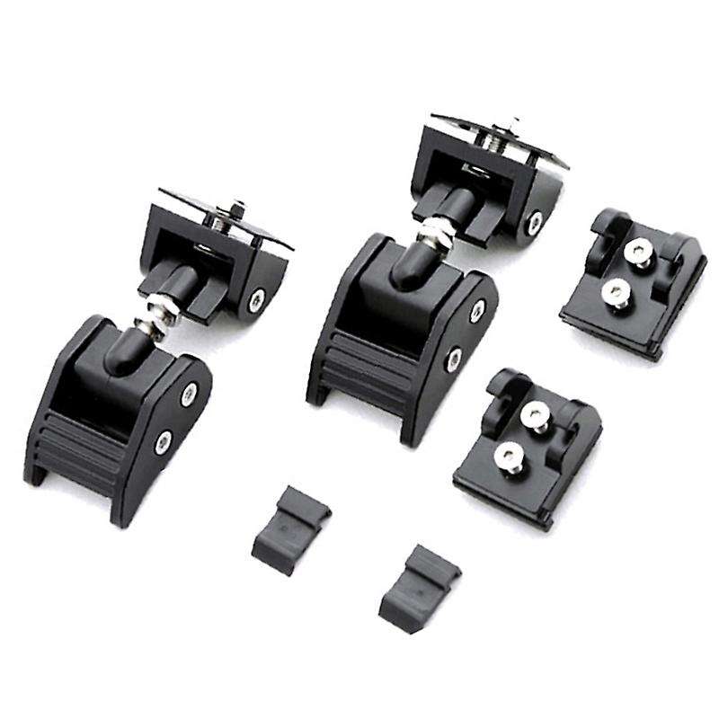 Metal Engine Hood Latch Lock Catches Kits for 07-18 JK JKU Black