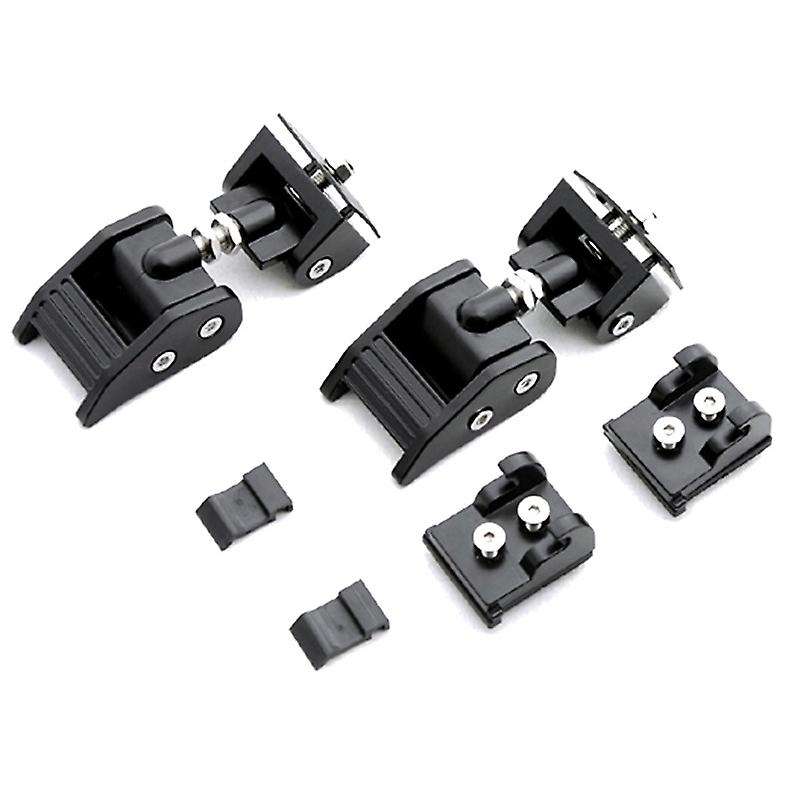 Metal Engine Hood Latch Lock Catches Kits for 07-18 JK JKU Black
