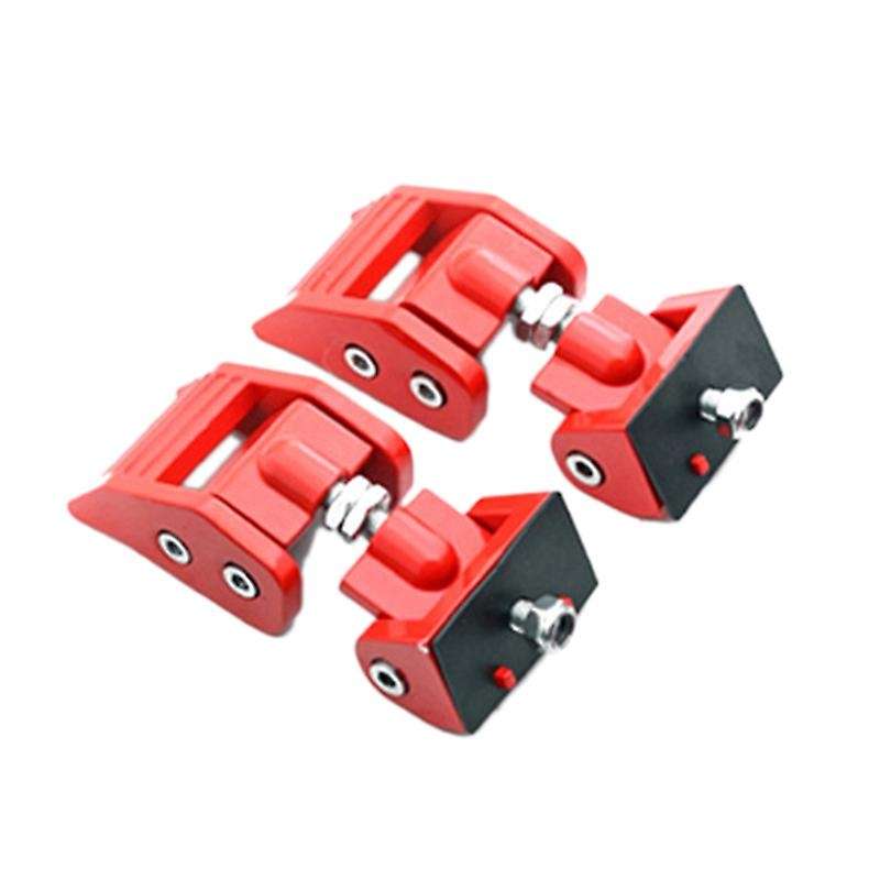 Metal Engine Hood Latch Lock Catches Kits for 07-18 JK JKU Red