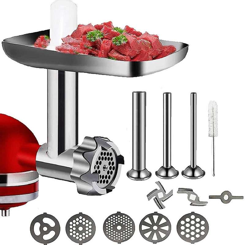 Metal Food Grinder Attachment Compatible KitchenAid Stand Mixer,Meat Grinder