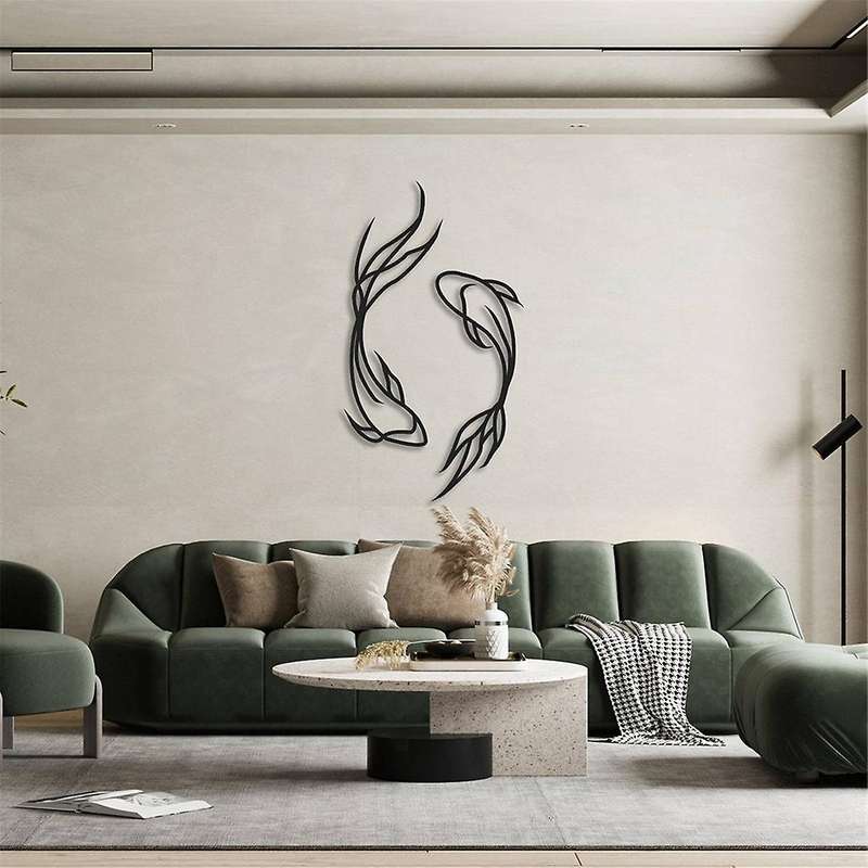Metal Fish Wall Decor, Fish Metal Wall Art, Metal Wall Decor, Minimalist Wall Art, Fish Wall Decor,