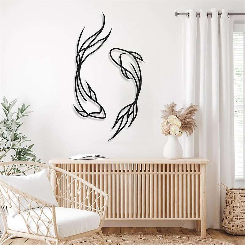 Metal Fish Wall Decor, Fish Metal Wall Art, Metal Wall Decor, Minimalist Wall Art, Fish Wall Decor,