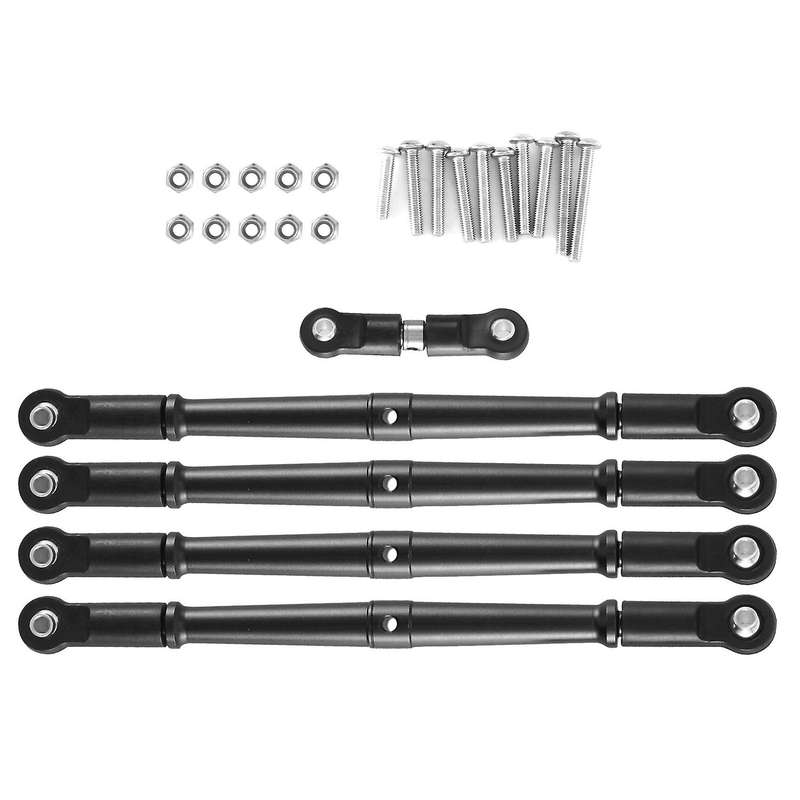 Metal Front and Rear Link Rod Tie Rod Pull Rod Servo Rod for Arrma 1/8 Karton Outcast Notorious Upg