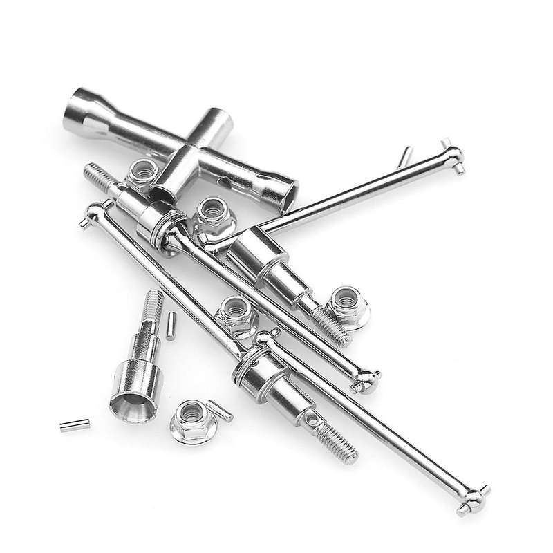 Metal Front and Rear Drive Shaft CVD Dogbone Kits Set for 1/16 SCY Brushless 16101 16102 16103 Pro