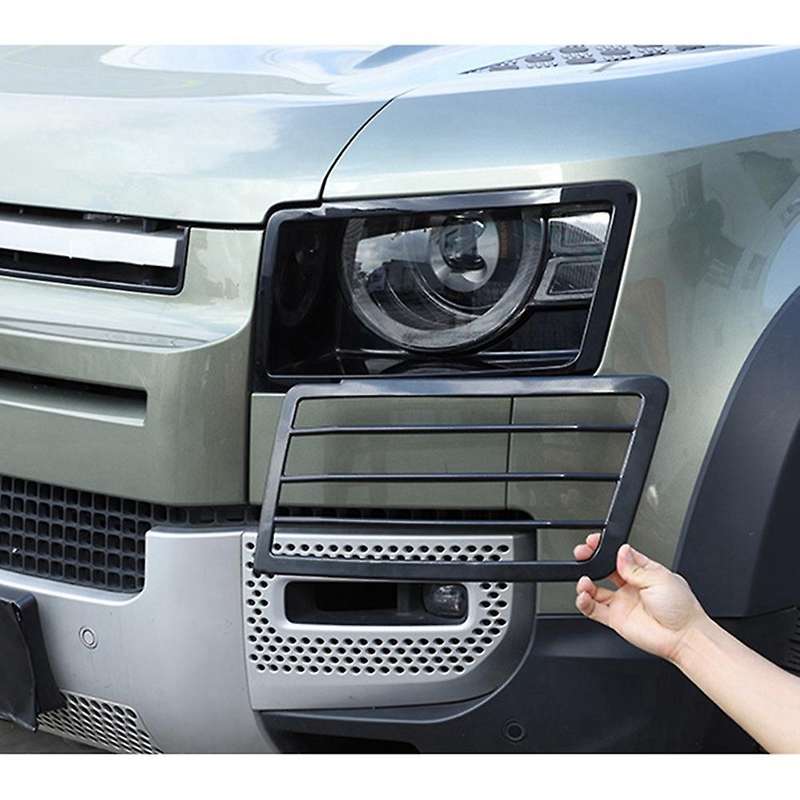 Metal Front Lampshade Headlight Led Cover Grille for 2020-2022 Land Headlight Protection Net Cover
