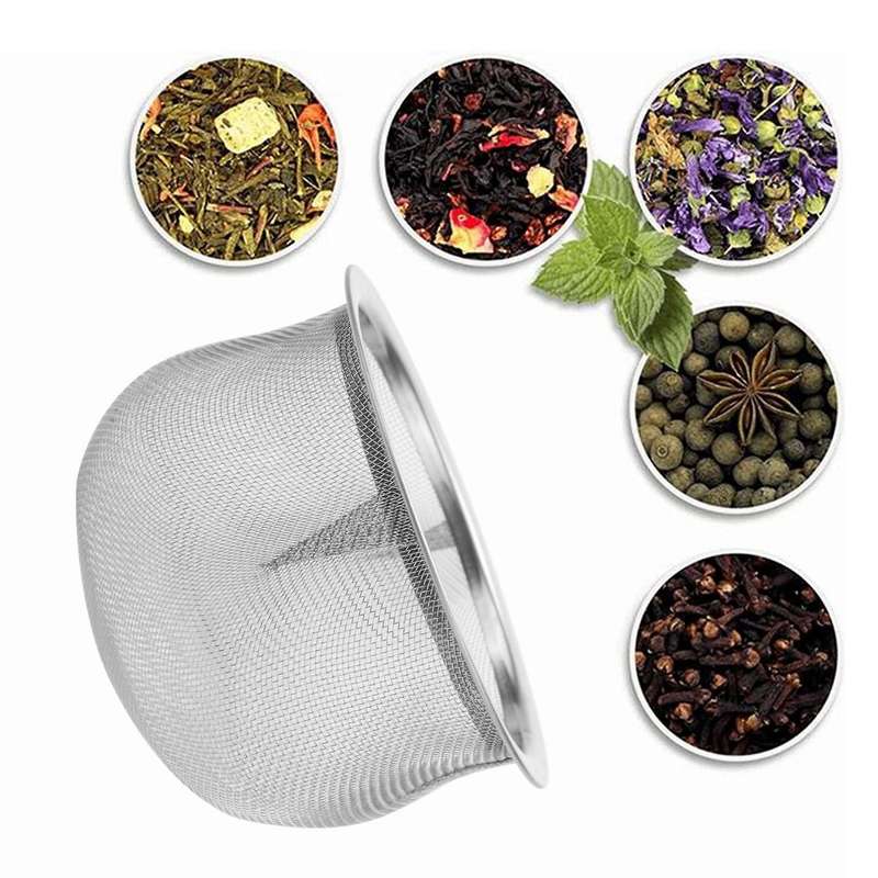 Metal Household Tea Leaves Strainer Teapot Filter, 70mm Diameter