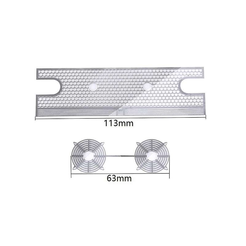 Metal Inlet Grille Cover Hood Radiator Box for Trx4 2021 1/10 Rc Cawler Car Upgrade Parts
