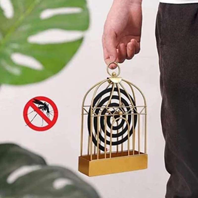 Metal Mosquito Coil Holder 2Pcs,Retro Insect Mosquito Coil Bracket Incense Sandalwood Fire and Wind
