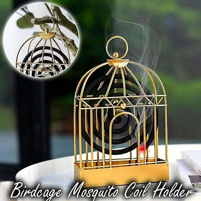 Metal Mosquito Coil Holder 2Pcs,Retro Insect Mosquito Coil Bracket Incense Sandalwood Fire and Wind