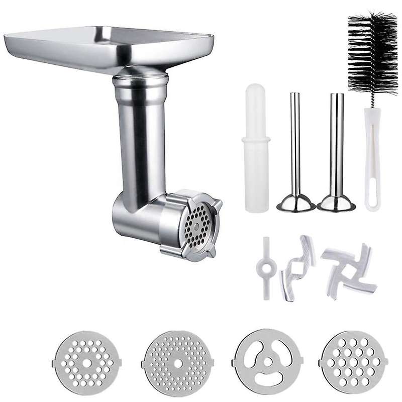 Metal Meat Food Processor Grinder Attachment for Stand Mixer Meat Grinder Accessories Set