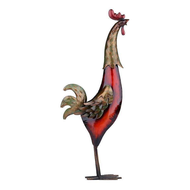 Metal Multicolor Rooster Home Decor Iron Handicraft Animal Ornament Home Furnishing Crafts Iron Meta