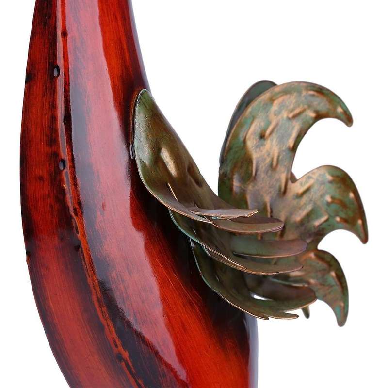 Metal Multicolor Rooster Home Decor Iron Handicraft Animal Ornament Home Furnishing Crafts Iron Meta