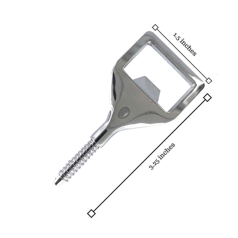 Metal Opener Blank Stainless Steel Flat Opener Inserts Kit Threaded Beer Opener Hardware for Party