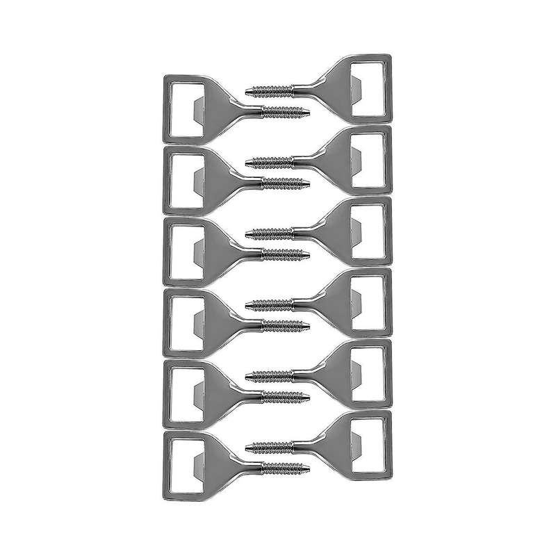 Metal Opener Blank Stainless Steel Flat Opener Inserts Kit Threaded Beer Opener Hardware for Party
