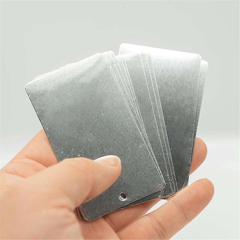 Metal Plant Label Tree Tags Garden Label Tag Outdoor Metal Label Stamping Blanks 50 Pack