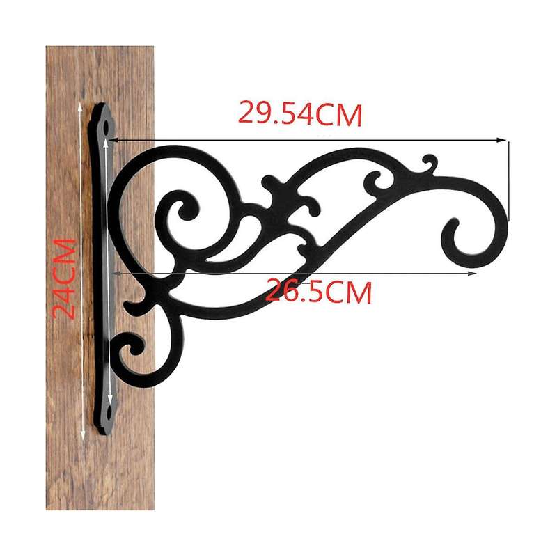 Metal Plant Flowerpot Basket Hanger Wall Hanging for Balcony Decor Plant Bracket Flowerpot Rack 2Pc
