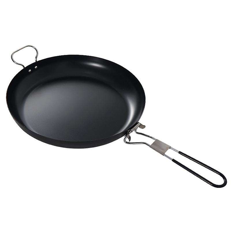 Metal Portable Frying Pan Picnic Camping Folding Pot Cookware Non Stick Pan 30cm for Camping Accesso