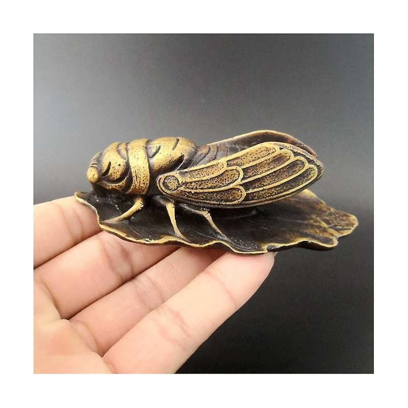 Metal Paperweight Lovely Cicada Paper Weight Chinese Calligraphy Brass Paperweights Student Adult S
