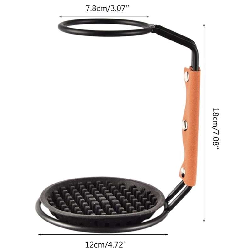 Metal Pour over Coffee Maker Filter Holder Drip Stand with Silicone Mat Coffee Filter Dripper Stand