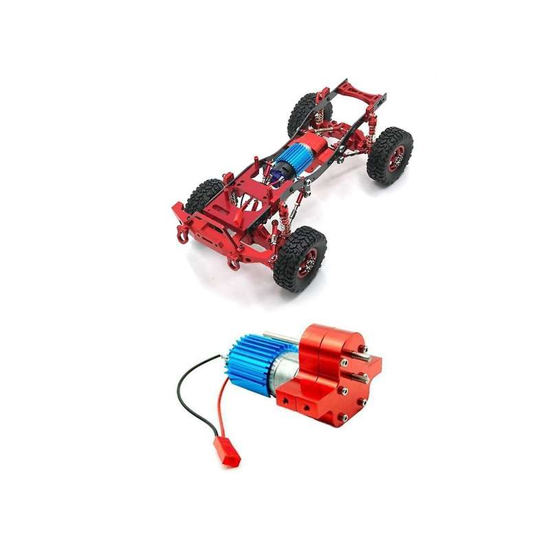 Metal Portable Gearbox 370 Reduction Motor with Heat Sink Truck Pickup Cartoon Adaptive Gearbox Asse