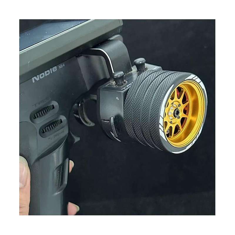 Metal Rc Remote Control Transmitter Steering Wheel Handwheel for Nb4 Mt4 Futaba 3pv X9,3