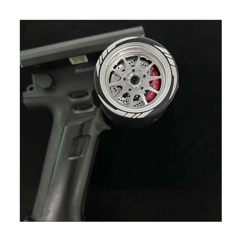 Metal Rc Remote Control Transmitter Steering Wheel Handwheel for Nb4 Mt4 Futaba 3pv X9,3
