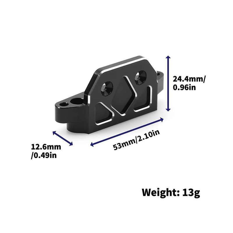 Metal Rear Bulkhead Tie Bar Suspension Arm Code Hinge Pin Mount for 1/10 Slash Lcg Rally Upgrade Pa