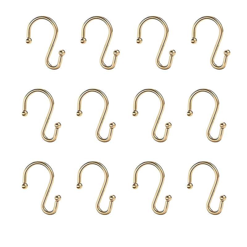Metal S Hook Cylindrical Hook Shower Curtain Hook Curtain Hook Sticky Hook Curtain Hook Hardware Hoo