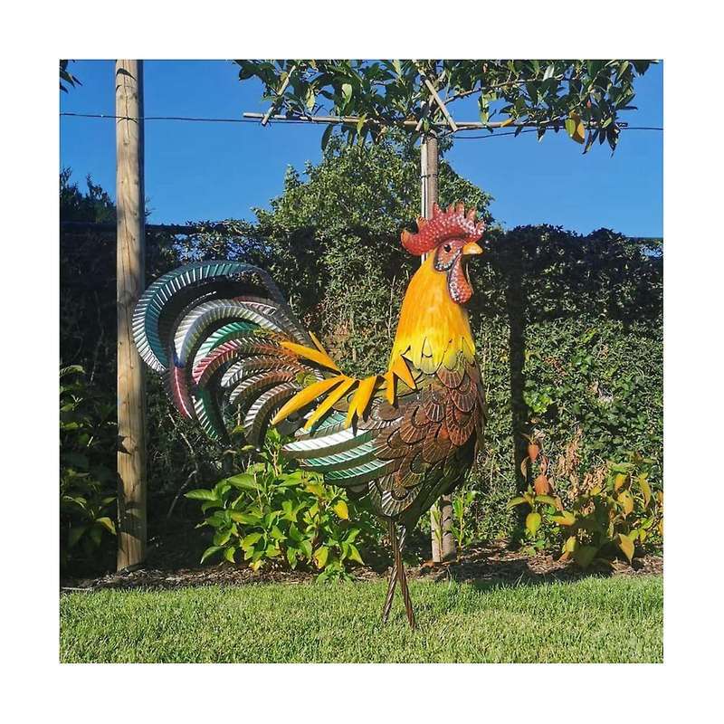 Metal Rooster , Garden Rooster Statues & Sculpture, for Yard, Garden, Lawn Backyard Decorations, Roo