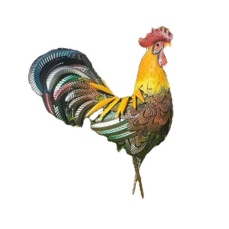 Metal Rooster , Garden Rooster Statues & Sculpture, for Yard, Garden, Lawn Backyard Decorations, Roo