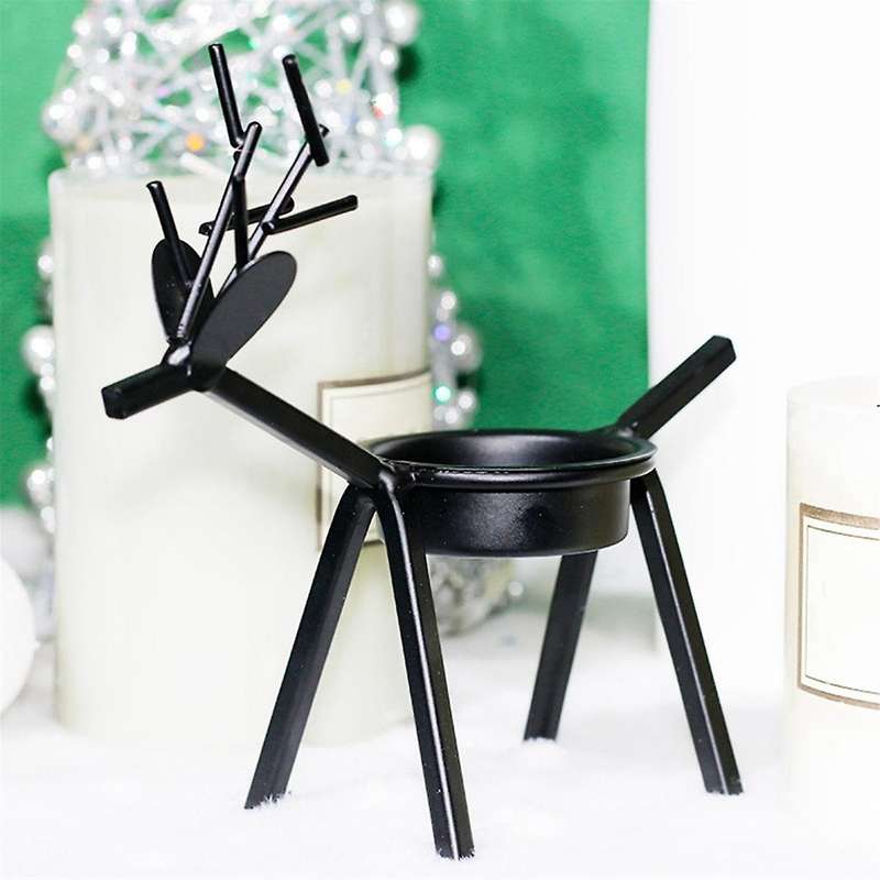 Metal Reindeer Candle Holders, Reindeer -holders for Christmas Dining Table Decoration