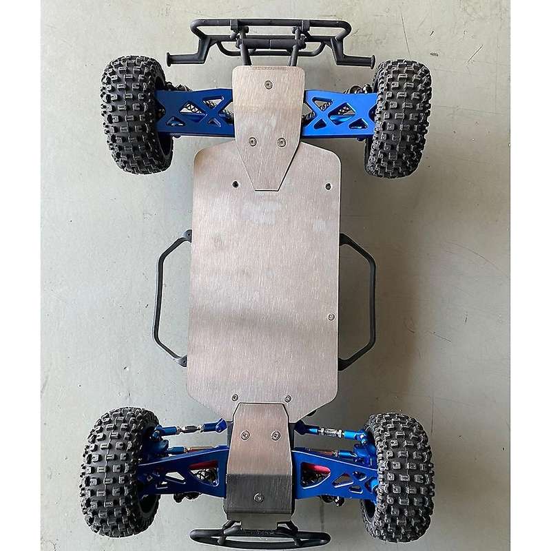 Metal Stainless Steel Chassis Armor Skid Plate for Arrma 1/10 Senton Big Rock Vorteks Upgrade Parts