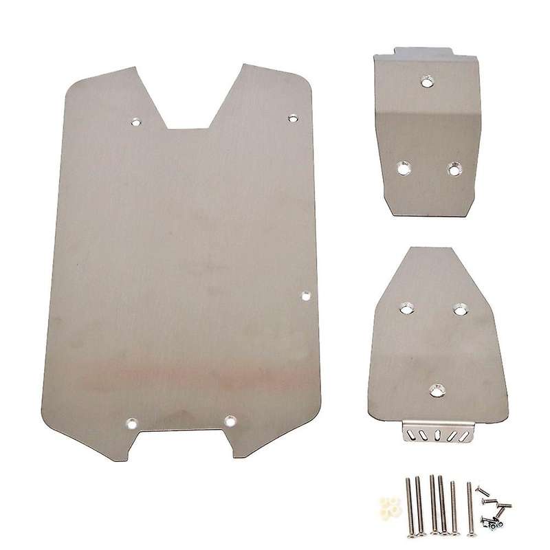 Metal Stainless Steel Chassis Armor Skid Plate for Arrma 1/10 Senton Big Rock Vorteks Upgrade Parts