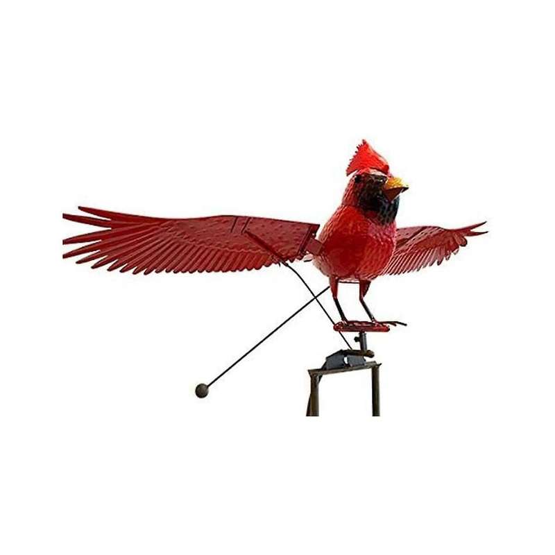 Metal Statue Garden Stake Decor, Life-like Eagle Sculpture Wind Spinner, Decorative Flapping Flying