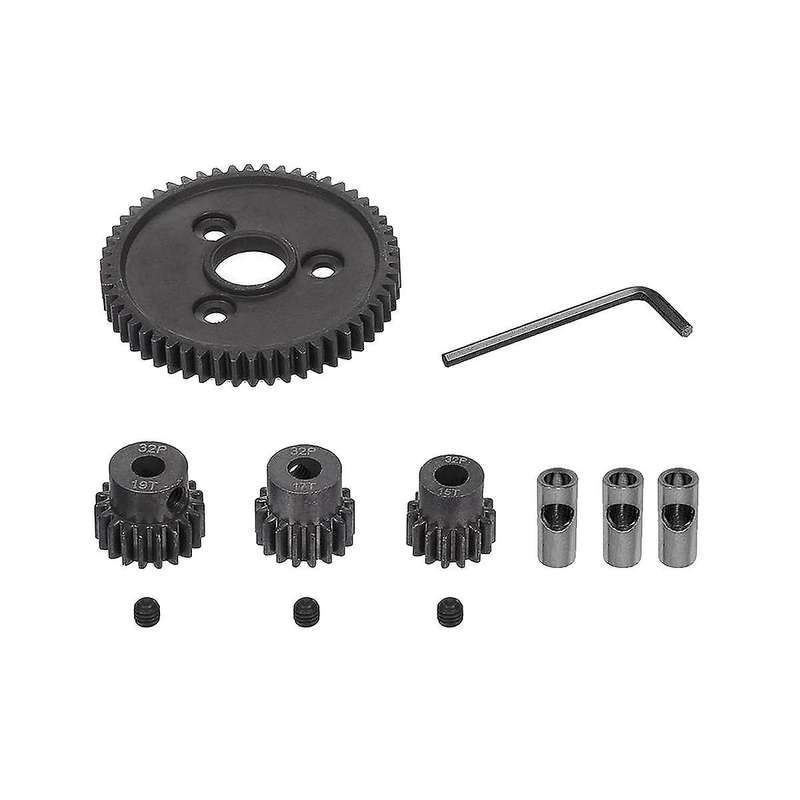 Metal Steel 54t 0.8 32 Pitch 3956 Gear and 15t 17t 19t Gear Sets for Slash 4wd