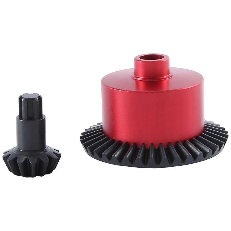 Metal Steel Bevel Gear Differential Case for ARRMA 1/8 INFRACTION 1/10 SENTON KRATON VORTEKS, Red