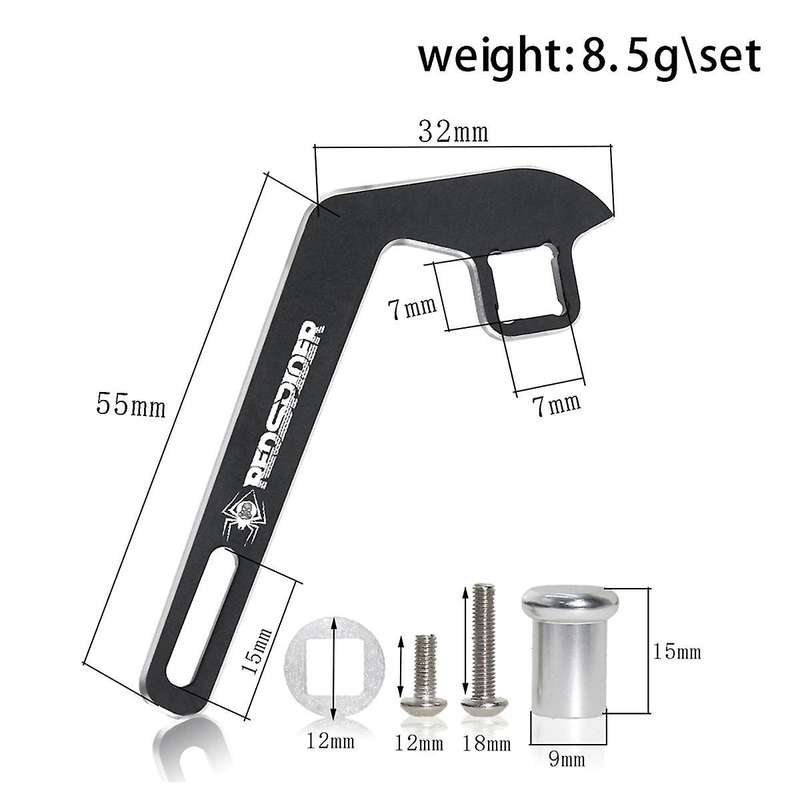 Metal Thumb Lever Transmitter Steering Wheel Trigger One-Handed Control Adapter for TQi Transmitte