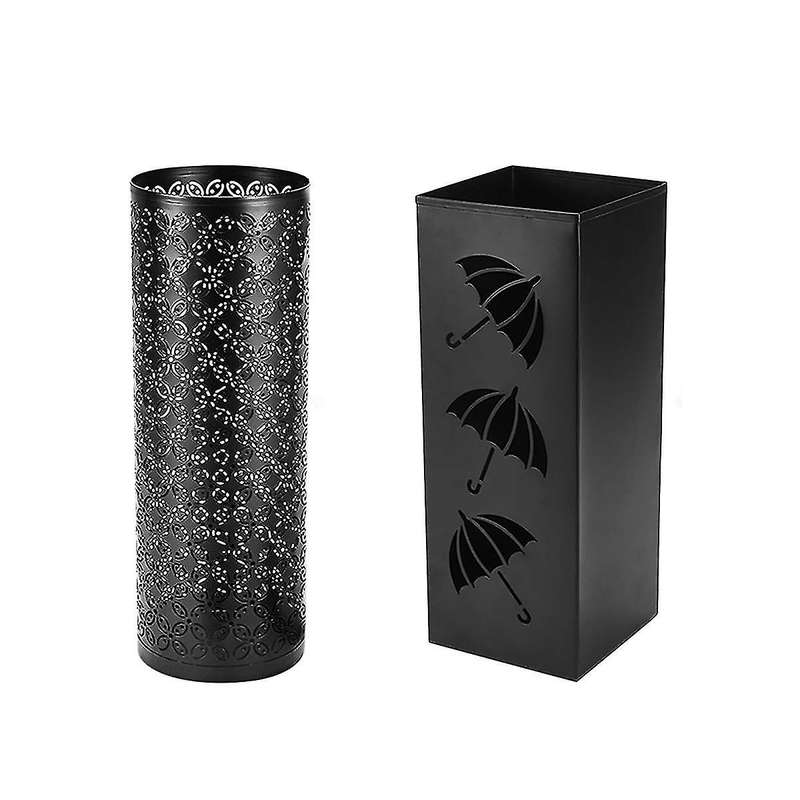 Metal Umbrella Barrel Household Simple Square Round Umbrella Rack Lobby Moisture-proof Umbrella Stor